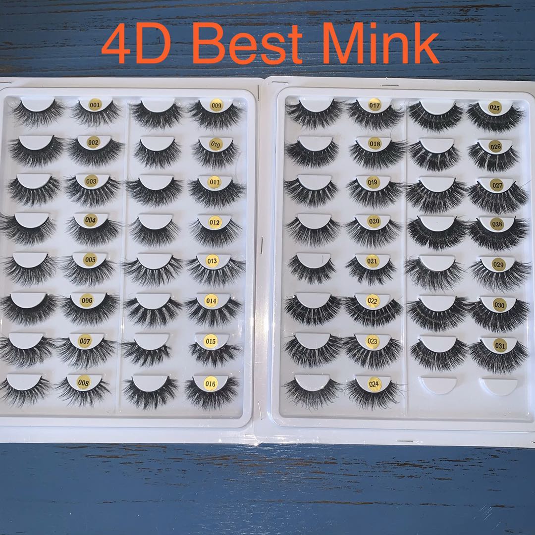 mink 3d/ F lashes & mink 4d/ 5d/ 6d lashes with regular box,Mink Lashes